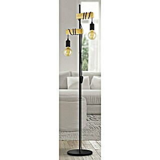 Eglo Townshend Stehleuchte (20 W, Höhe: 166,5 cm, Braun/Schwarz, E27)