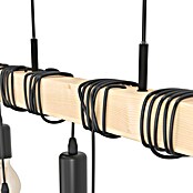 Eglo Townshend Pendelleuchte (360 W, L x B x H: 100 x 10 x 110 cm, Braun/Schwarz, E27, 6 Stk.) | BAUHAUS