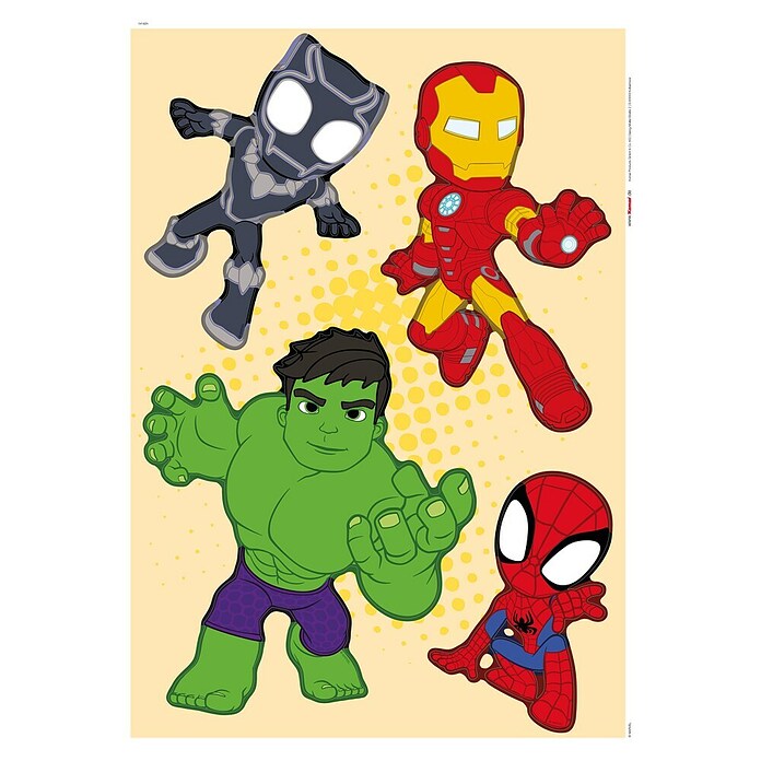 Komar Marvel Wandtattoo Spidey & Friends Power Group (Bunt, 4 -tlg.) | BAUHAUS