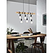 Eglo Townshend Pendelleuchte (360 W, L x B x H: 100 x 10 x 110 cm, Braun/Schwarz, E27, 6 Stk.) | BAUHAUS