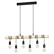 Eglo Townshend Pendelleuchte (360 W, L x B x H: 100 x 10 x 110 cm, Braun/Schwarz, E27, 6 Stk.) | BAUHAUS
