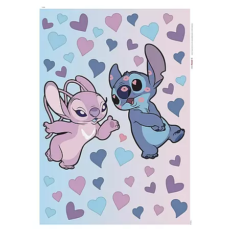 Komar  Wandtattoo Stitch in Love