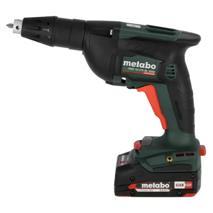 Metabo CAS 18V Akku-Trockenbauschrauber HBS 18 LTX BL 3000 - 18 V, 2 Akkus, 2 Ah