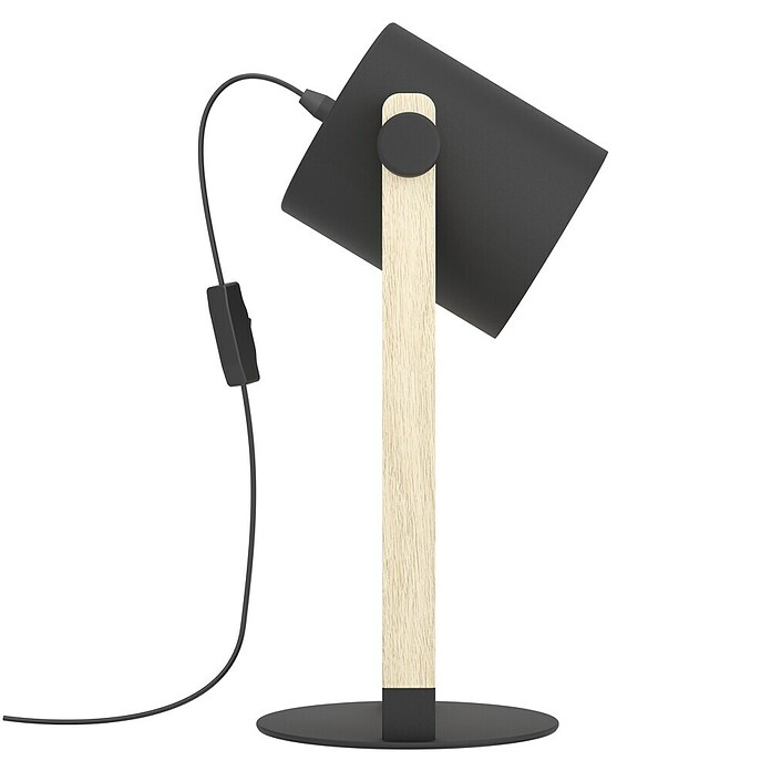 Eglo Hornwood Tischleuchte (40 W, L x B x H: 21 x 18 x 42 cm, Schwarz/Creme, E27) | BAUHAUS