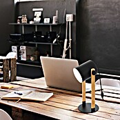Eglo Hornwood Tischleuchte (40 W, L x B x H: 21 x 18 x 42 cm, Schwarz/Creme, E27) | BAUHAUS