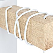 Eglo Townshend Aplique de pared (10 W, L x An x Al: 19 x 6,5 x 21,5 cm, Blanco/Roble, E27) | BAUHAUS