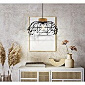 Eglo Padstow Pendelleuchte rund (60 W, Ø x H: 45,5 x 110 cm, Schwarz, E27) | BAUHAUS