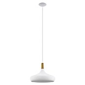 Eglo Lámpara colgante redonda Sabinar (40 W, Ø x Al: 40 x 110 cm, Marrón/Blanco, E27) | BAUHAUS