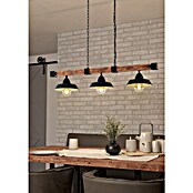 Eglo Pendelleuchte Oldbury (180 W, L x B x H: 118 x 26 x 110 cm, Braun/Schwarz, E27, Anzahl Leuchtmittel: 3 Stk.) | BAUHAUS