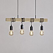Eglo Townshend Pendelleuchte (240 W, L x B x H: 70 x 10,5 x 110 cm, Braun/Schwarz, E27, 4 Stk.) | BAUHAUS