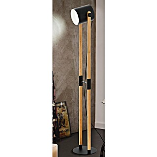 Eglo Hornwood Stehleuchte (28 W, Höhe: 140 cm, Schwarz/Creme, E27)