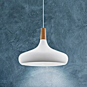 Eglo Lámpara colgante redonda Sabinar (40 W, Ø x Al: 40 x 110 cm, Marrón/Blanco, E27) | BAUHAUS