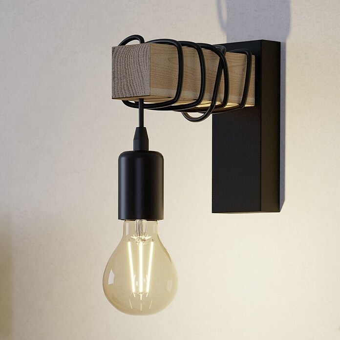 Eglo Townshend Zidna svjetiljka  (10 W, D x Š x V: 19 x 6,5 x 21,5 cm, E27) | BAUHAUS