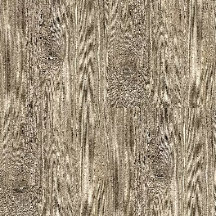 Decolife Designboden Naturestyle Pure - Oak Rock, Landhausdiele, 1.220 x 185 x 9 mm - Hellebraune Holzmaserung mit vertikalen Linien und sichtbaren Ästen.