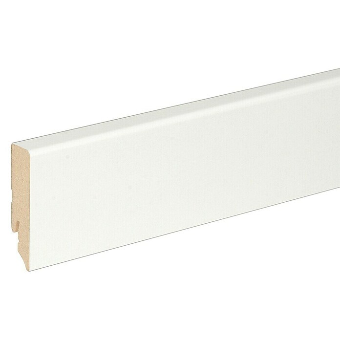 Sockelleiste FU086L (L x B x H: 2 400 x 16 x 70 mm, MDF, Weiß) | BAUHAUS