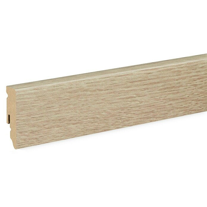Sockelleiste FU062L (L x B x H: 2 400 x 15 x 58 mm, MDF, Magnolie Nobel) | BAUHAUS