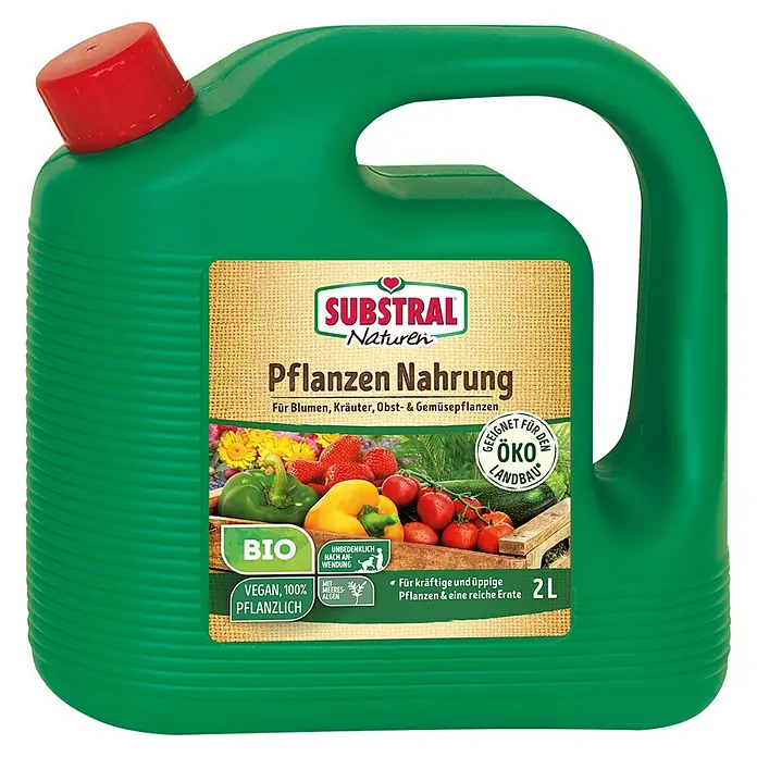 Substral Naturen Obst- & Gemüsedünger - 2 l - Pflanzen Nahrung von Substral Naturen, vegan, für Blumen, Kräuter, Obst und Gemüse. Geeignet für den Öko-Landbau und für kräftige Pflanzen.