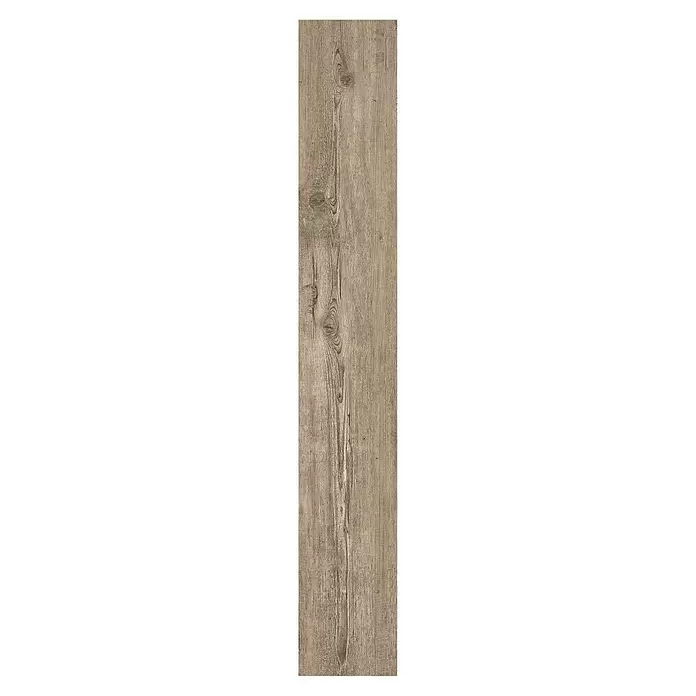 Decolife Designboden Freestyle Access Tuscan Pine - 1.220 x 185 x 8,5 mm, Landhausdiele, Tuscan Pine - Helles braun-graues Holzfußbodenpaneel mit ausgeprägter Maserung und Ästen.