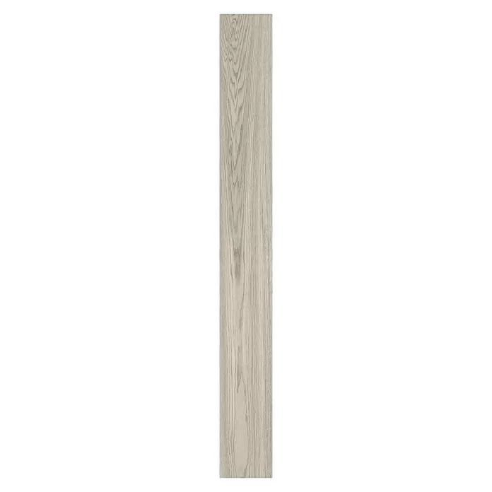 Decolife Designboden Naturestyle Pure - Oak Select White, Landhausdiele, 1.220 x 185 x 9 mm - Hellgraubrauner Holzfußboden mit ausgeprägter Maserung.