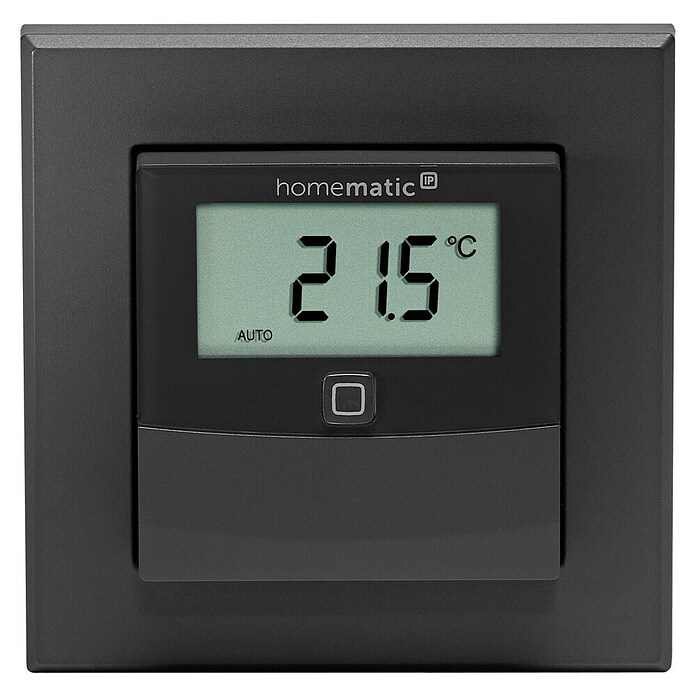 Homematic IP Funk-Temperatursensor HmIP-STHD-A (Anthrazit, L x B x H: 20 x 86 x 86 mm, Batteriebetrieben, IP20) | BAUHAUS