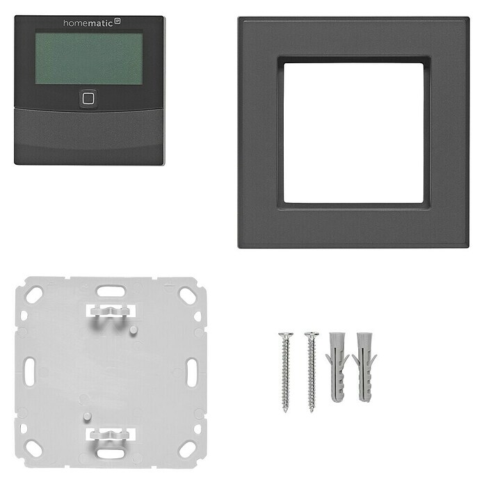 Homematic IP Funk-Temperatursensor HmIP-STHD-A (Anthrazit, L x B x H: 20 x 86 x 86 mm, Batteriebetrieben, IP20) | BAUHAUS