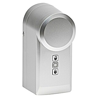 Homematic IP Funk-Türschlossantrieb HmIP-DLD-S (Silber, Batteriebetrieben, 36 x 56 x 118 mm)