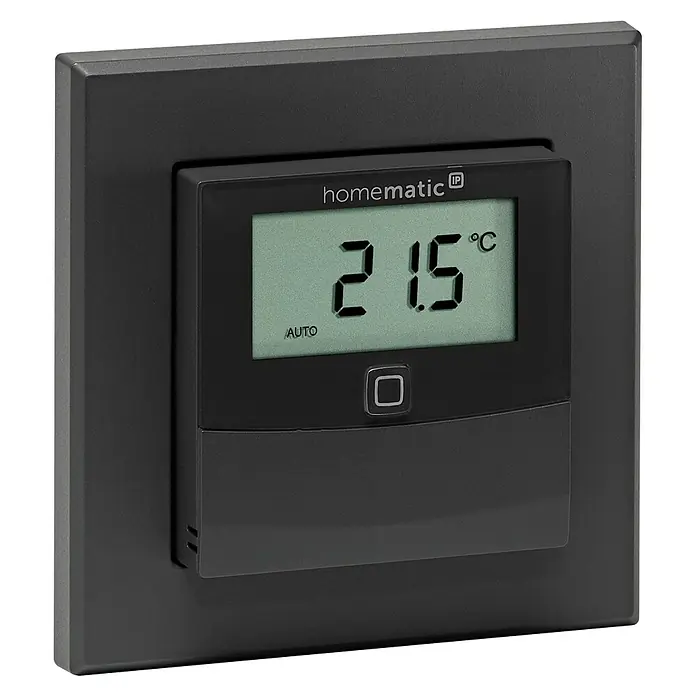 Homematic IP Funk-Temperatursensor HmIP-STHD-A - Anthrazit, L x B x H: 20 x 86 x 86 mm, Batteriebetrieben, IP20 - Das Homematic IP Wandthermostat bietet präzise Temperaturregelung mit einem klaren digitalen Display zur einfachen Bedienung.