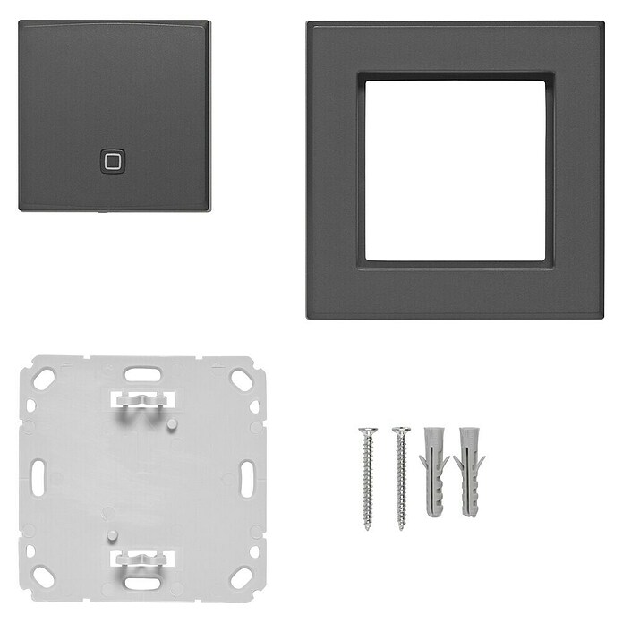 Homematic IP Funk-Temperatursensor HmIP-STH-A (Anthrazit, 20 x 86 x 86 mm, Batteriebetrieben) | BAUHAUS