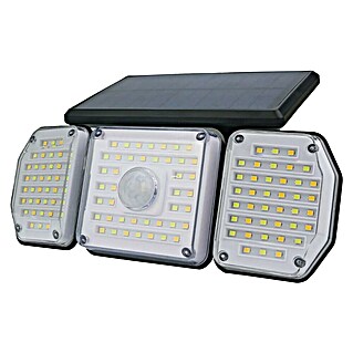 Solarna vanjska zidna svjetiljka sa senzorom pokreta (2 W, D x Š x V: 217 x 85 x 185 mm, Crna, IP44)