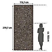 Feinsteinzeugfliese Terrazzo Ceppo XXL (119,7 x 279,7 cm, Schwarz, Matt) | BAUHAUS