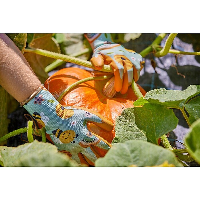 Gebol Kinder-Gartenhandschuhe Gardeluxe Kids Mädchen (Handschuhgröße: 5, Orange, Polyester) | BAUHAUS