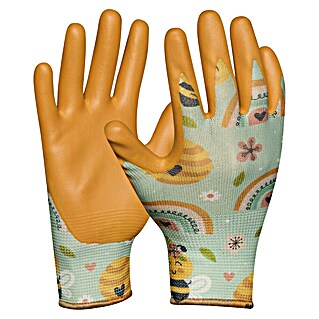 Gebol Kinder-Gartenhandschuhe Gardeluxe Kids Mädchen (Handschuhgröße: 5, Orange, Polyester)