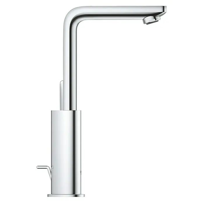 Grohe Lineare Waschtischarmatur L-Size - Chrom, Glänzend - Ein moderner, verchromter Wasserhahn mit klaren Linien. Der Einhebelmischer bietet eine elegante Optik für jedes Badezimmer.