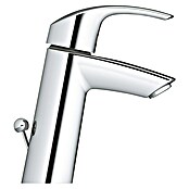 Grohe Eurosmart Waschtischarmatur M-Size (Mit Zugstange, Chrom, Glänzend) | BAUHAUS