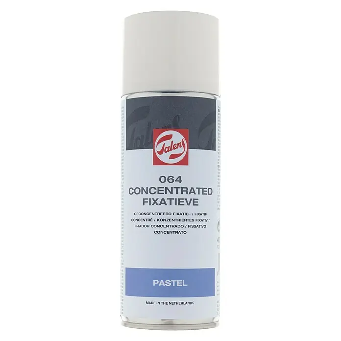 Talens Spray de barniz especial Fijador concentrado Pastel - Transparente, 400 ml - Spray fijador concentrado Talens 064 para pasteles, ideal para fijar obras de arte y protegerlas contra manchas.