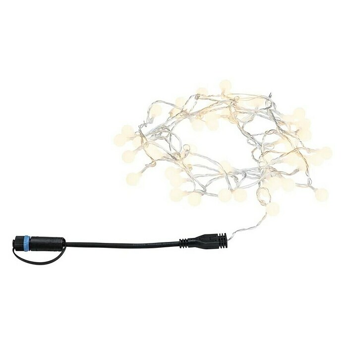 Paulmann Plug & Shine LED svjetlosni lanac  (Na otvorenom, Boja svjetla: Topla bijela, Broj žarulja: 48 Kom., Duljina: 5 m) | BAUHAUS