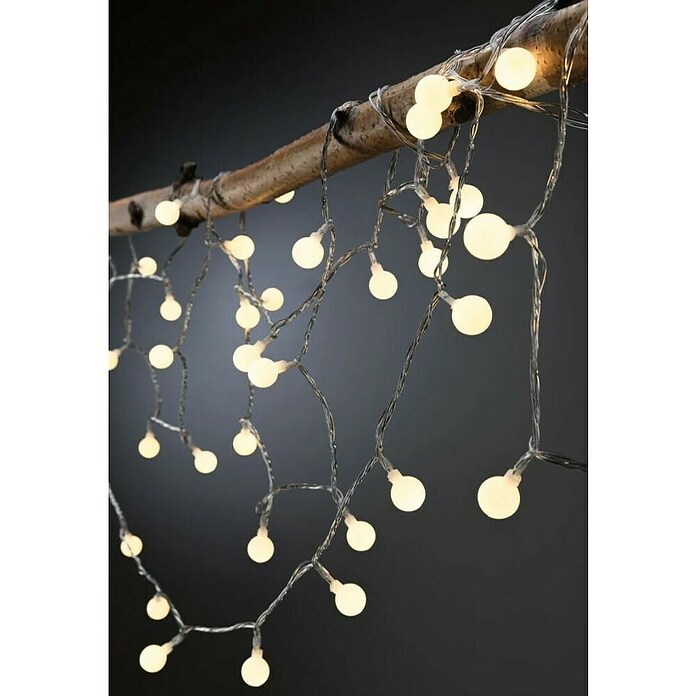 Paulmann Plug & Shine LED svjetlosni lanac  (Na otvorenom, Boja svjetla: Topla bijela, Broj žarulja: 48 Kom., Duljina: 5 m) | BAUHAUS
