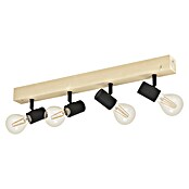 Eglo Townshend 3 Foco de pared (240 W, L x An x Al: 63 x 5 x 5 cm, Marrón/Negro, E27, 4 ud.) | BAUHAUS