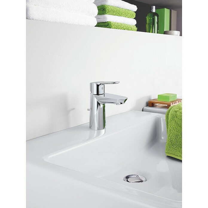 Grohe BauEdge Waschtischarmatur S-Size (Chrom, Glänzend)