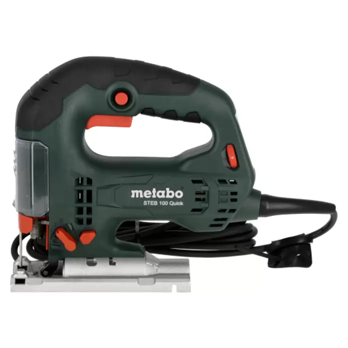 Metabo Elektro-Pendelhubstichsäge STEB 100 Quick - 1.000 /min - 3.100 /min, Max. Schnitttiefe in Holz: 100 mm, Anzahl Pendelhubstufen: 4 Stk.
