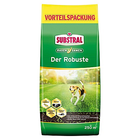 Substral Rasensamen Der Robuste Vorteilspackung (5 kg, Saatgut ausreichend für: 250 m²)