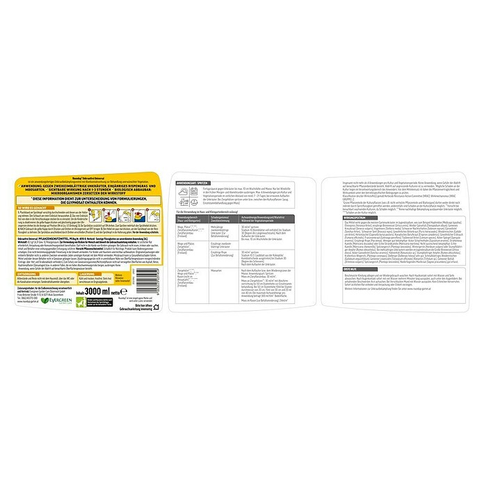 Roundup Unkrautfrei Universal (3 l, Anwendungsfertig) | BAUHAUS