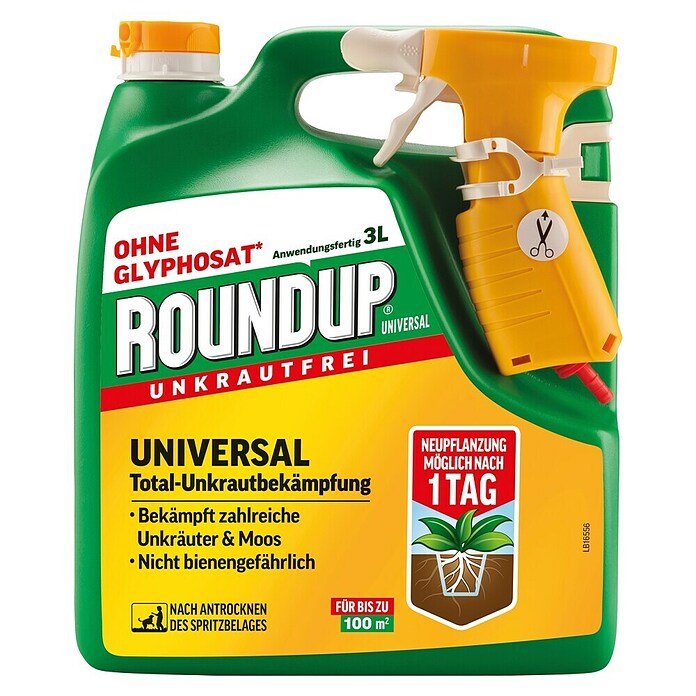 Roundup Unkrautfrei Universal (3 l, Anwendungsfertig) | BAUHAUS