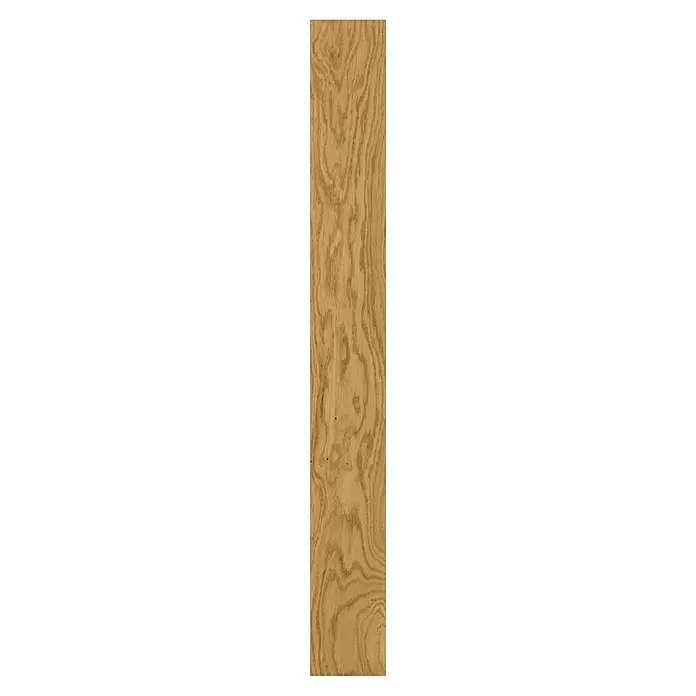 Parador Parkett Classic 3025 - Living Eiche, Mehrstab, 1.170 x 120 x 13 mm - Eine vertikale hellbraune Holzplatte mit ausgeprägter, fließender Maserung.