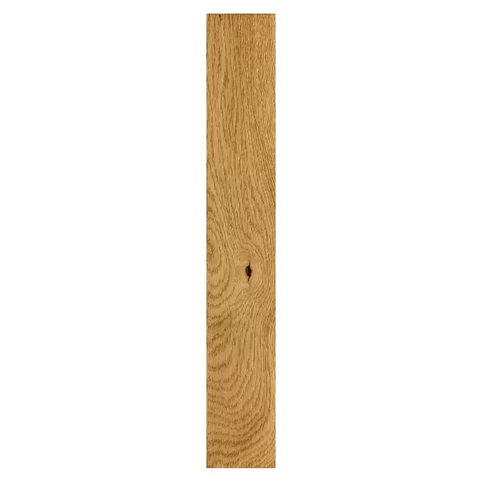 Parador Parkett Classic 3060 - Eiche astig, Schiffsboden, 2.200 x 185 x 13 mm - Hellbraune Eichenholzmaserung mit einem deutlichen Ast.