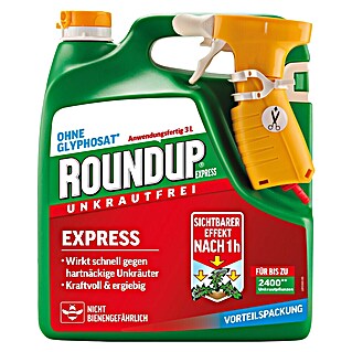 Roundup Unkrautfrei Express (3 l, Anwendungsfertig)