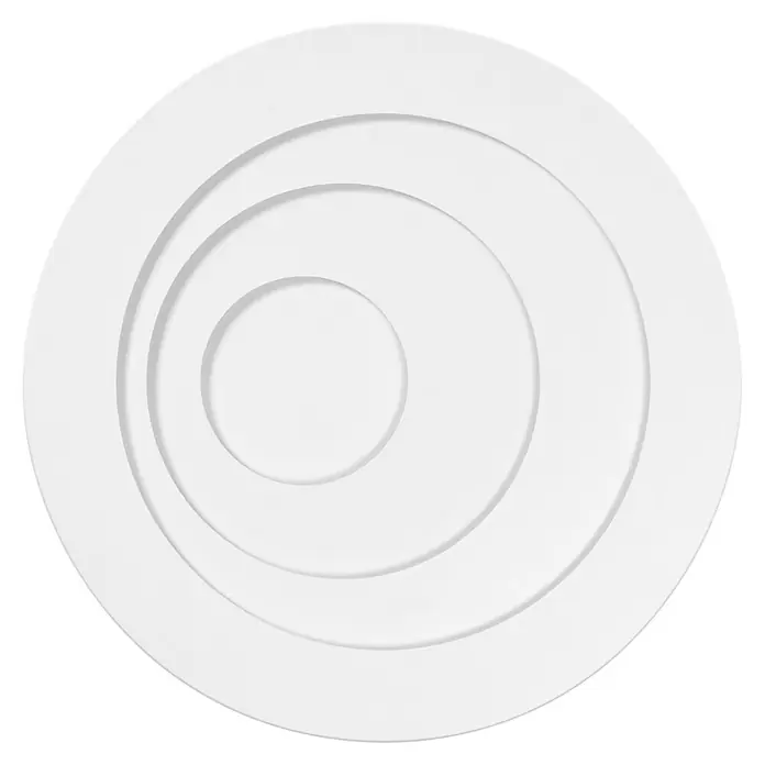 Ledvance Orbis LED-Deckenleuchte rund Spiral - 38 W, Ø x H: 36,5 x 5,6 cm, Weiß, Warmweiß - Weiße Deckendekoration mit konzentrischen Kreisen. Elegantes Design für moderne Innenräume, minimalistische Optik.