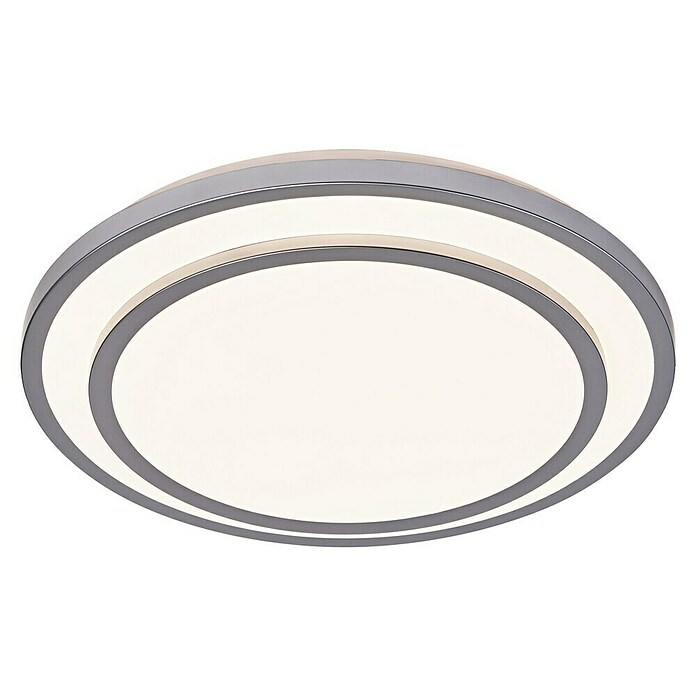 Ledvance Orbis Led-plafondlamp, rond Berlin (36 W, Ø x h: 49,2 x 8 cm, Zilver, Warm wit) | BAUHAUS