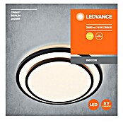 Osram LED-Deckenleuchte rund Berlin (16 W, Ø x H: 29,3 x 6,5 cm, Schwarz, Warmweiß) | BAUHAUS