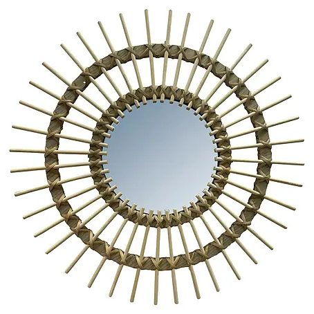 Espejo de pared Sol Bambú